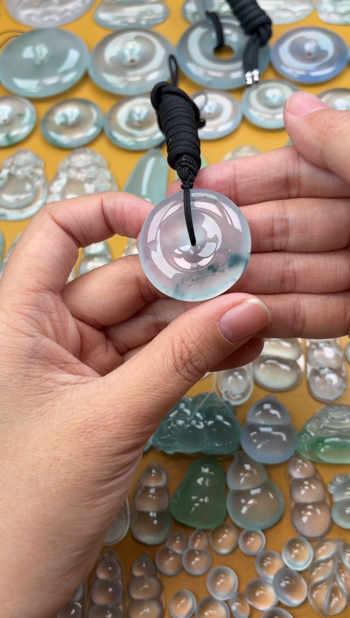 吊坠(不含链)未镶嵌翡翠30 平安扣 32.6 6.9