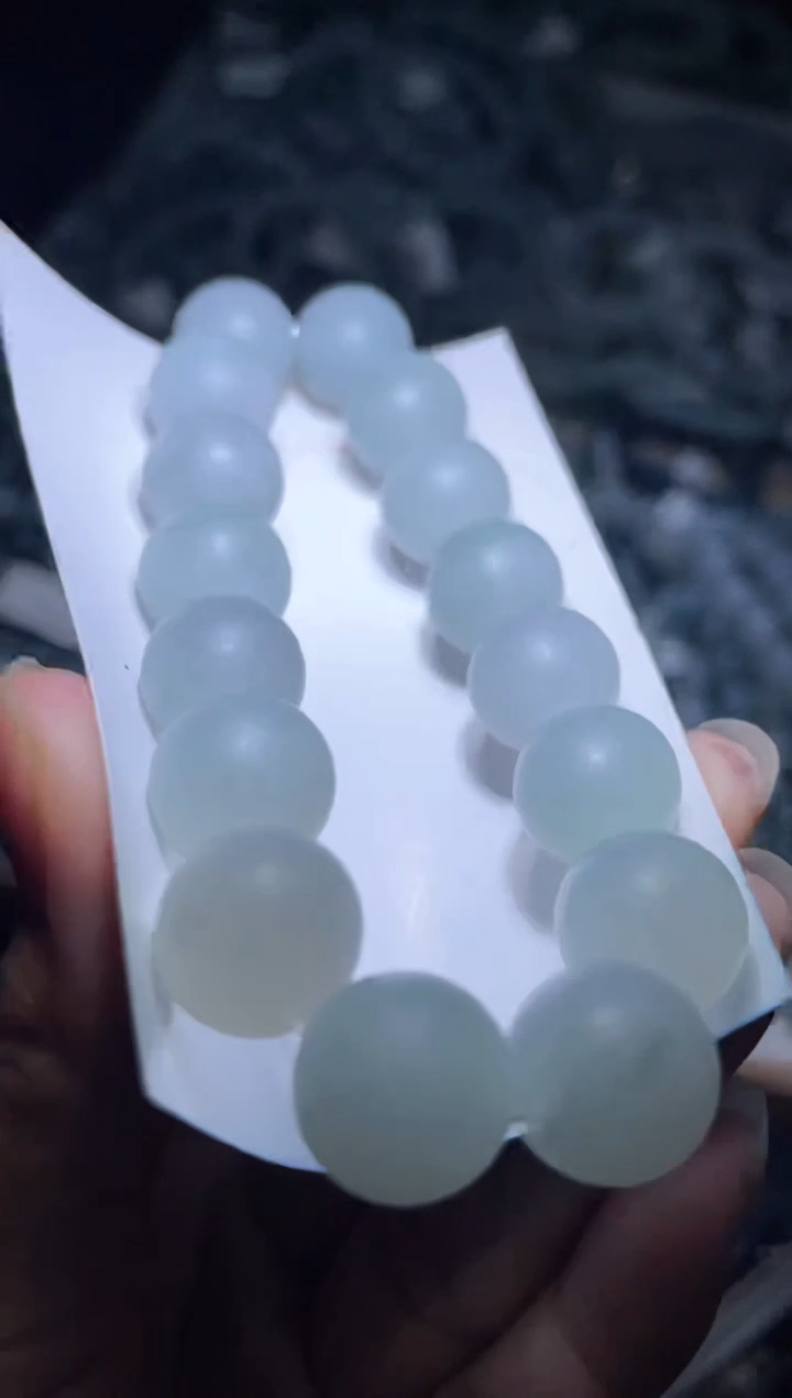 未镶嵌定制翡翠天然缅甸翡翠手串12