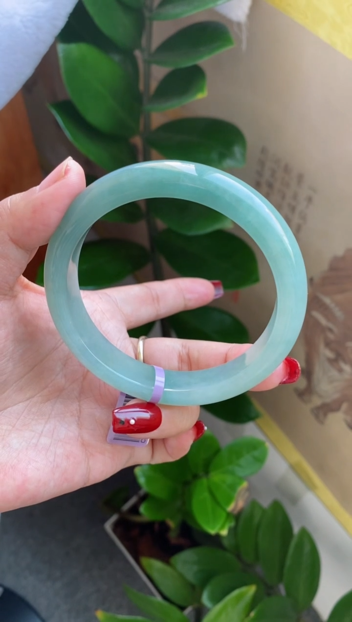 【闪购商品】翡翠手镯未镶嵌（冰胶海蓝之谜）20号