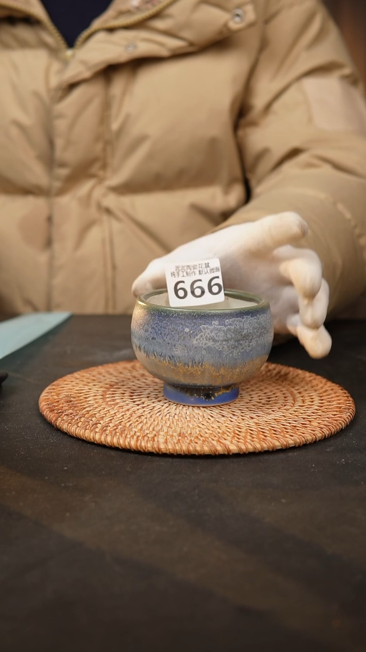 【闪购商品】瓷片666泥泥手工花盆
