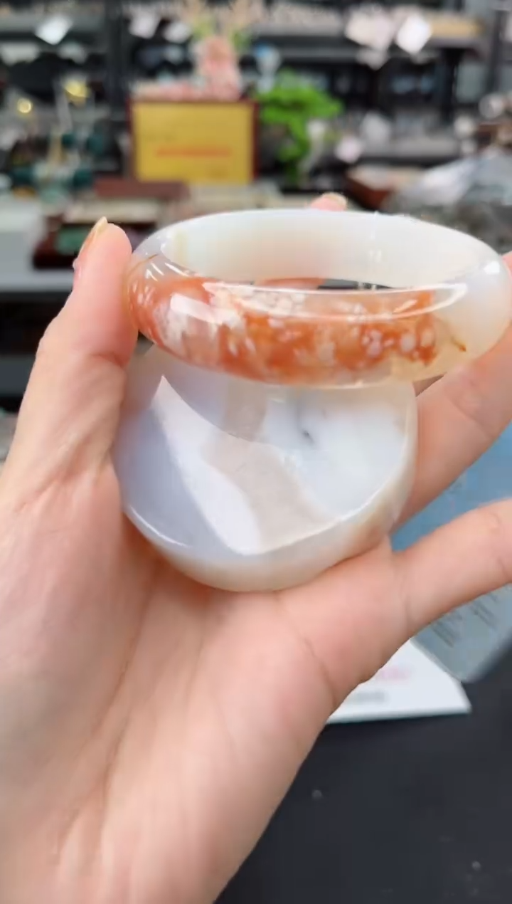 【闪购商品】石英质玉手镯未镶嵌59圈口（赠品镯心）3931254