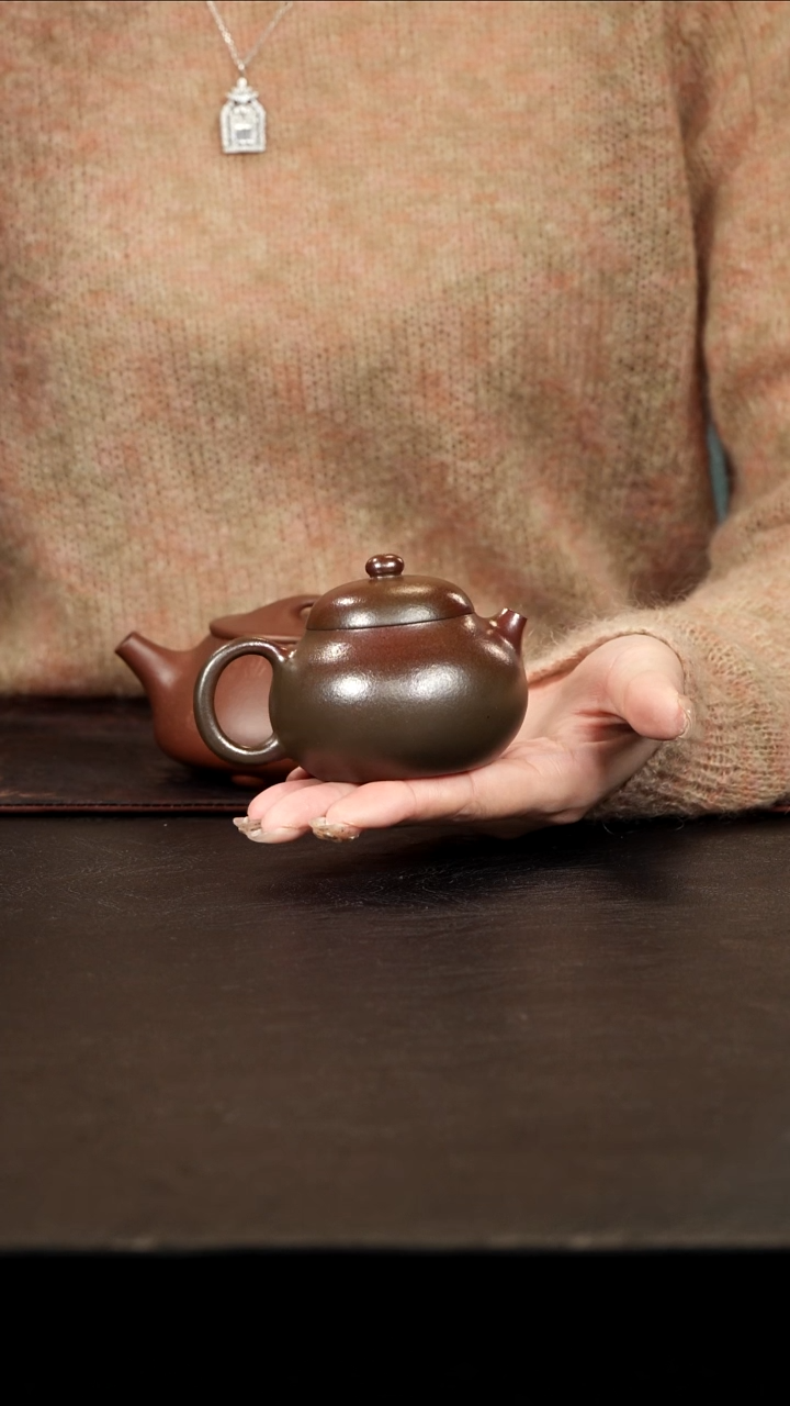 茶壶紫砂?****）柴烧底槽青文旦120cc