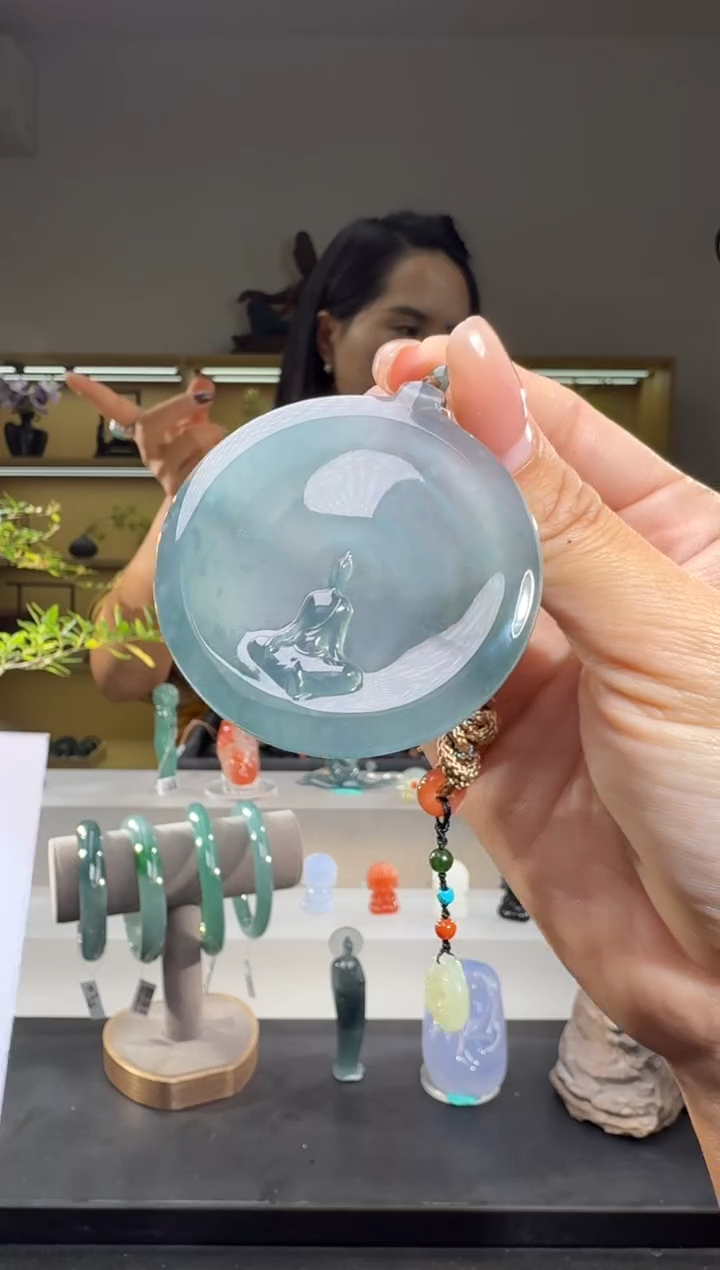 吊坠(不含链)未镶嵌翡翠悟道