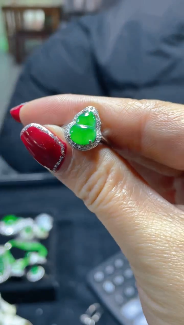 【闪购商品】翡翠戒指未镶嵌天然A货翡翠 假一赔四