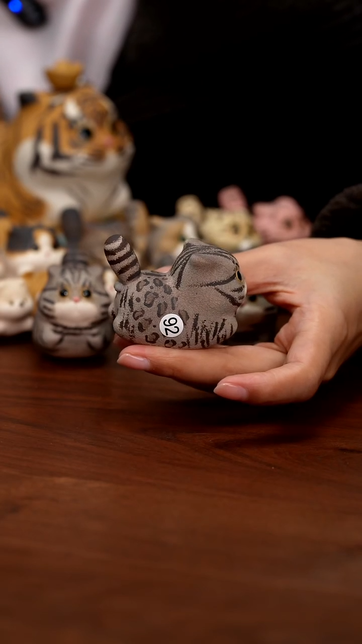 紫砂摆件mjh的猫猫