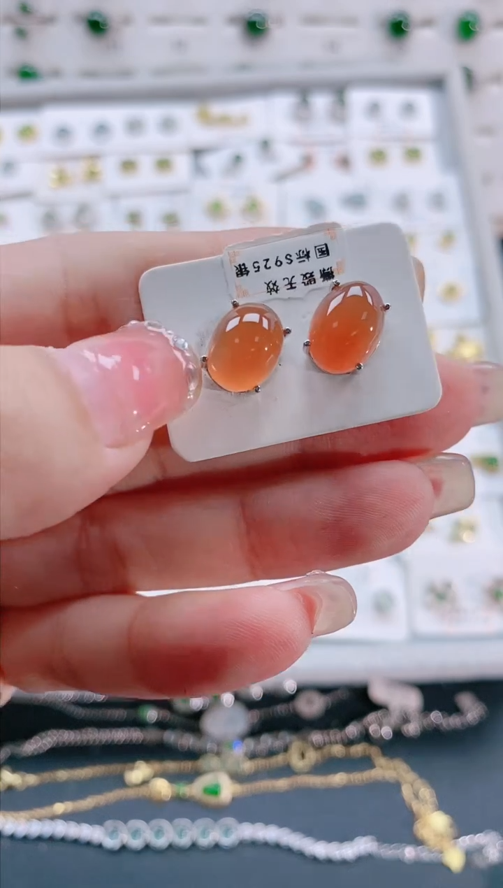 【闪购商品】南红玛瑙珠宝奇石银S925镶嵌天然南红