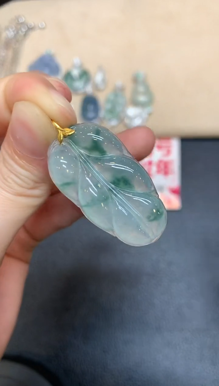 【闪购商品】翡翠颈饰18K金镶嵌【无服务费多样性发其一