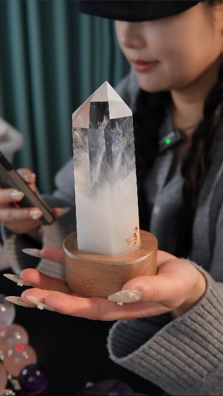 【闪购商品】水晶水晶柱未镶嵌白水晶蓝针柱