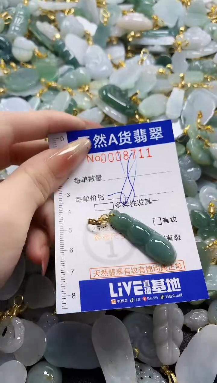 颈饰未镶嵌翡翠天然A货翡翠