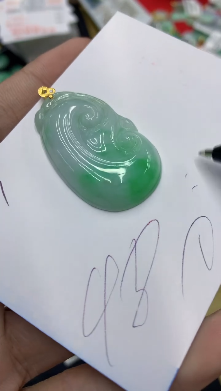 【闪购商品】翡翠颈饰18K金镶嵌号链接1111111