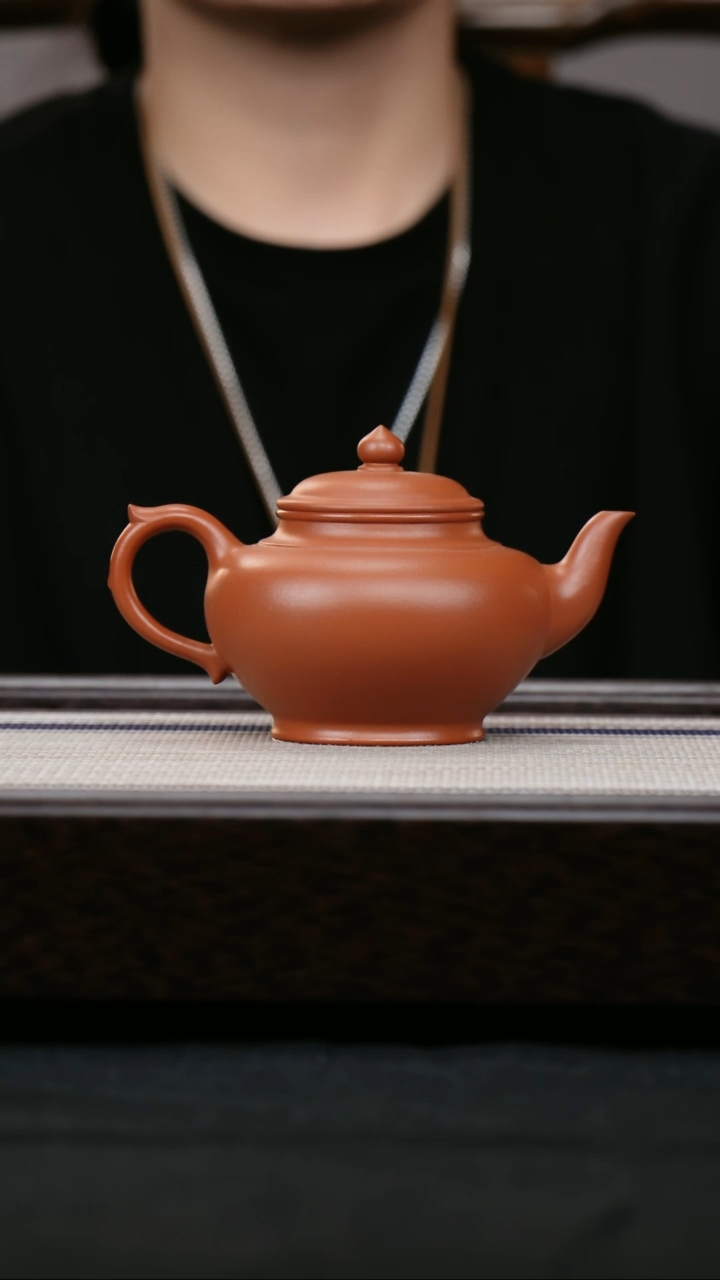 【闪购商品】紫砂茶壶小煤窑朱泥 笑樱壶  全手工