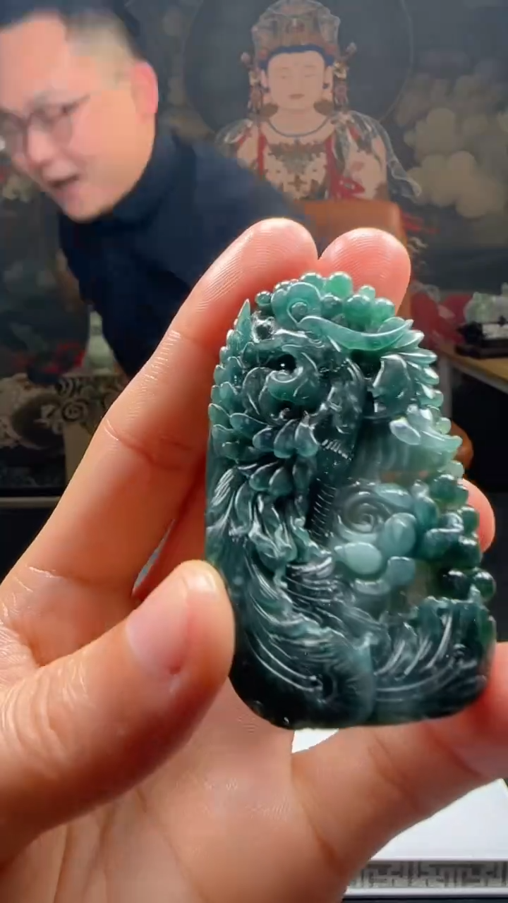 【闪购商品】定制翡翠未镶嵌L-@@QJXC1337