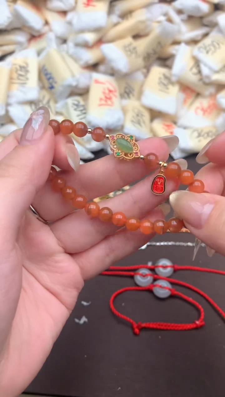 【闪购商品】玛瑙/玉髓手链未镶嵌— 