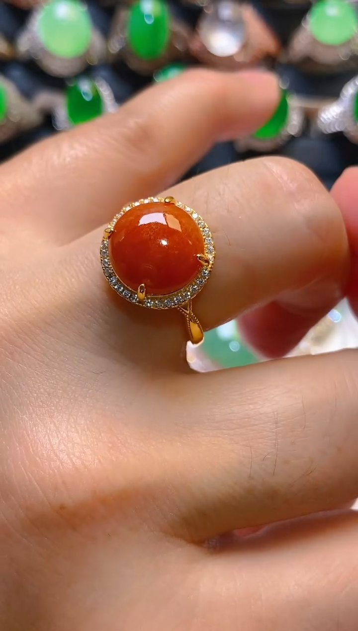 【闪购商品】翡翠耳饰银S925镶嵌天然A货翡翠1