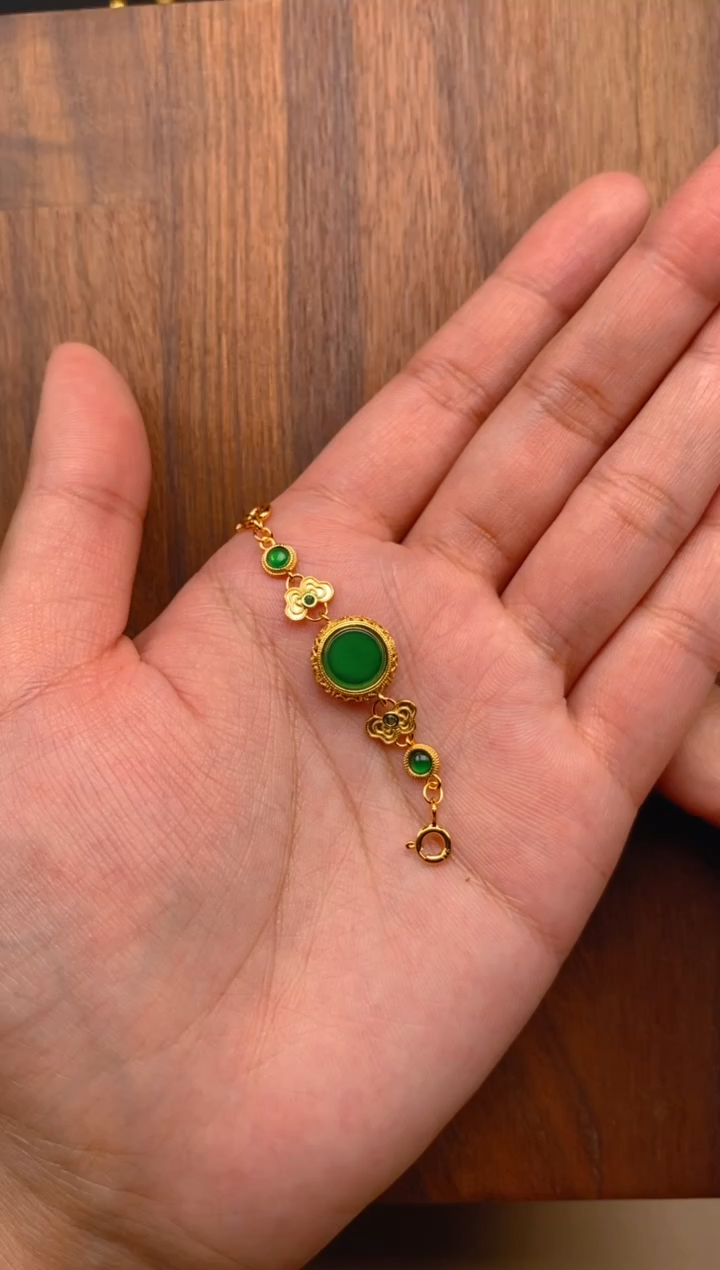 【闪购商品】翡翠吊坠(不含链)银S925镶嵌无事牌延长链