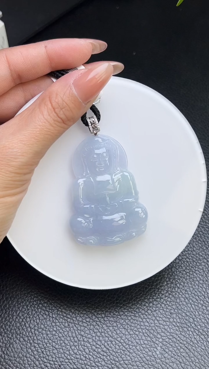 【闪购商品】翡翠颈饰18K金镶嵌YM1090-4 观音