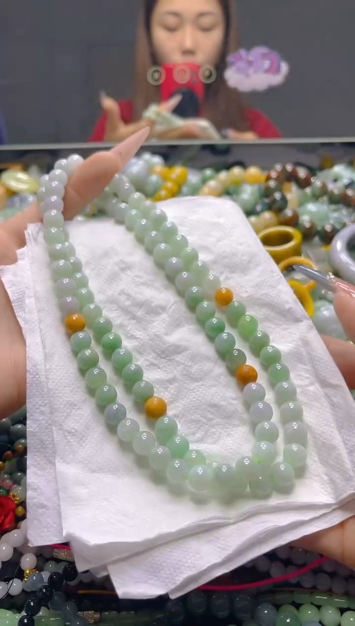 颈饰未镶嵌翡翠7MM