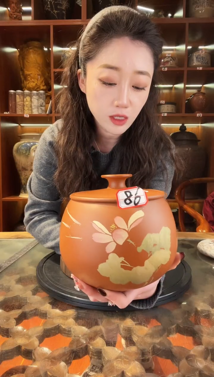 【闪购商品】缸云南建水紫陶复烧小茶罐@86