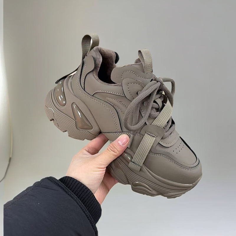 1905-D9-运动休闲鞋女款2025春季新款厚底潮时尚女士百搭