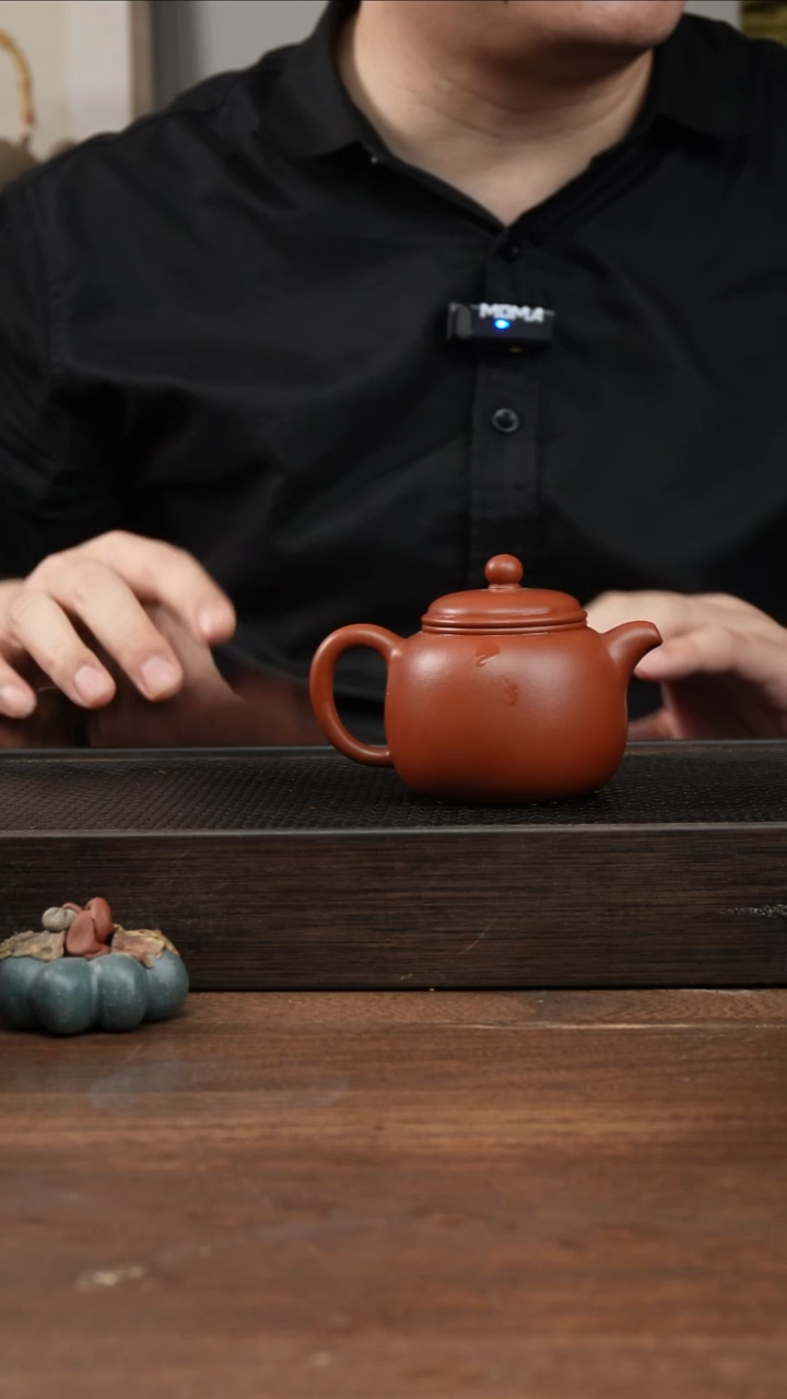 茶杯紫砂全手朱泥匏尊        200CC 