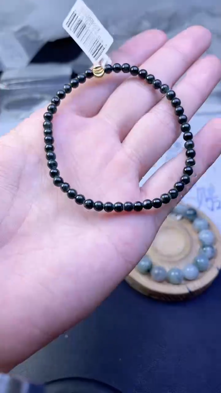 未镶嵌定制翡翠珠串