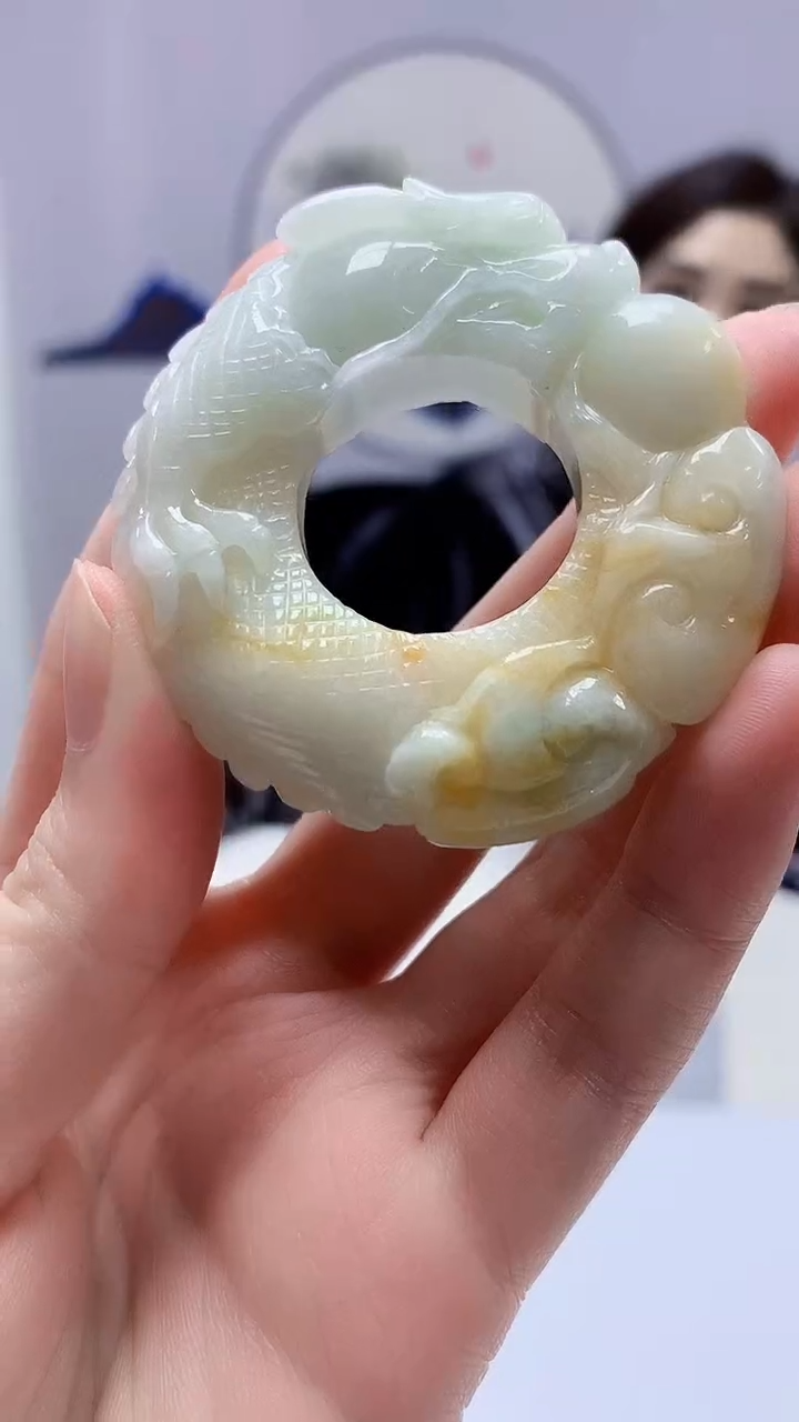 【闪购商品】定制翡翠未镶嵌4829zm-毛货挂件71扳指