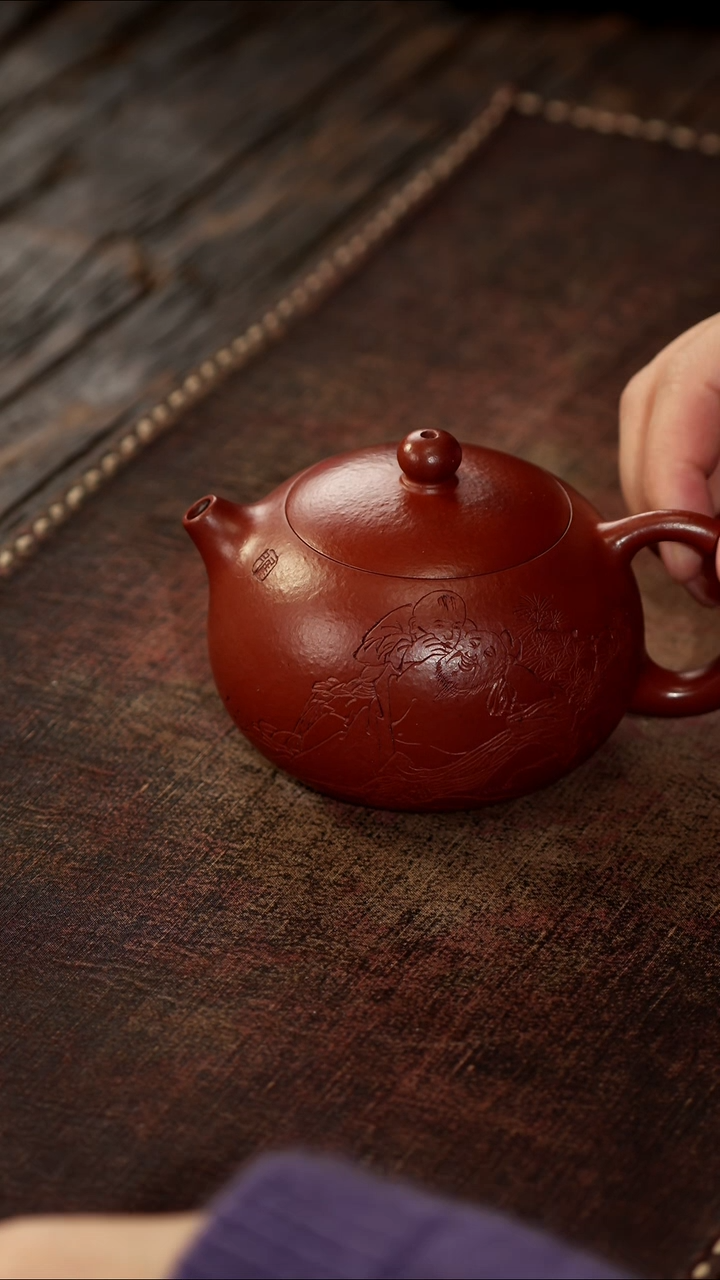 茶杯紫砂非遗茶器-悠然自得西施