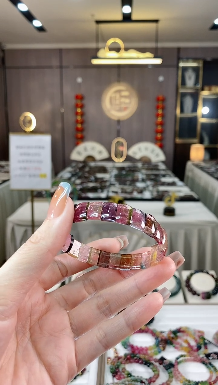 【闪购商品】碧玺西瓜手牌未镶嵌一物一证dan