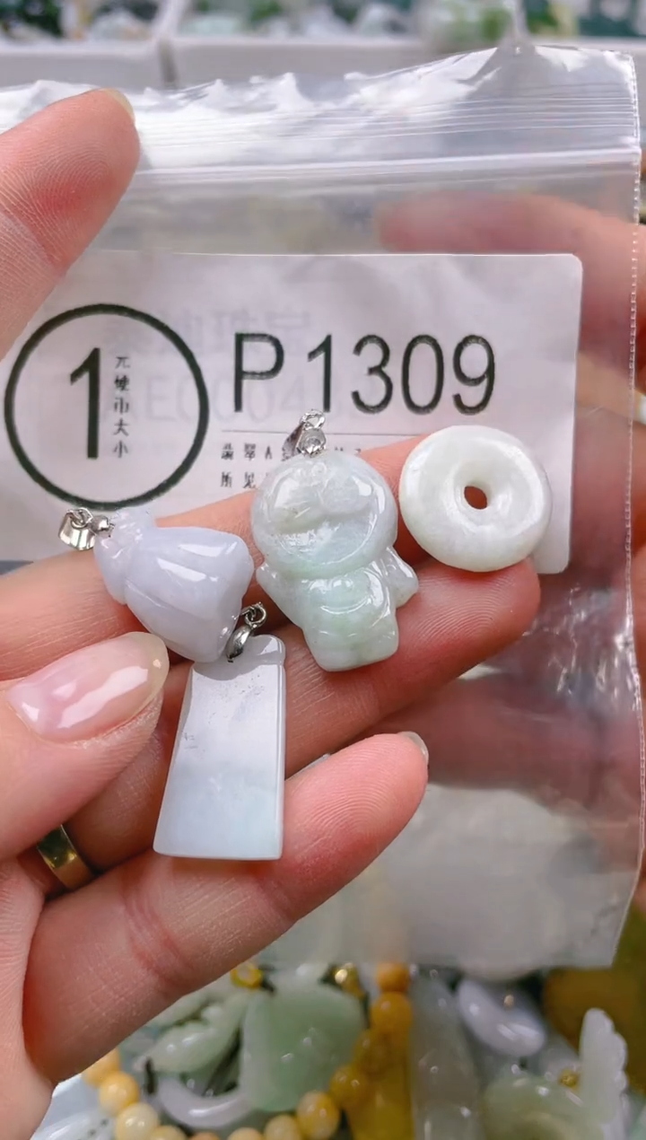 【闪购商品】翡翠颈饰未镶嵌/P/翡翠A货一图一物