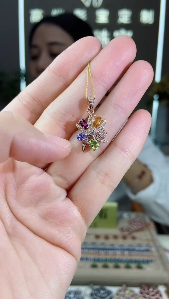 【闪购商品】坦桑石颈饰银S925镶嵌颈饰