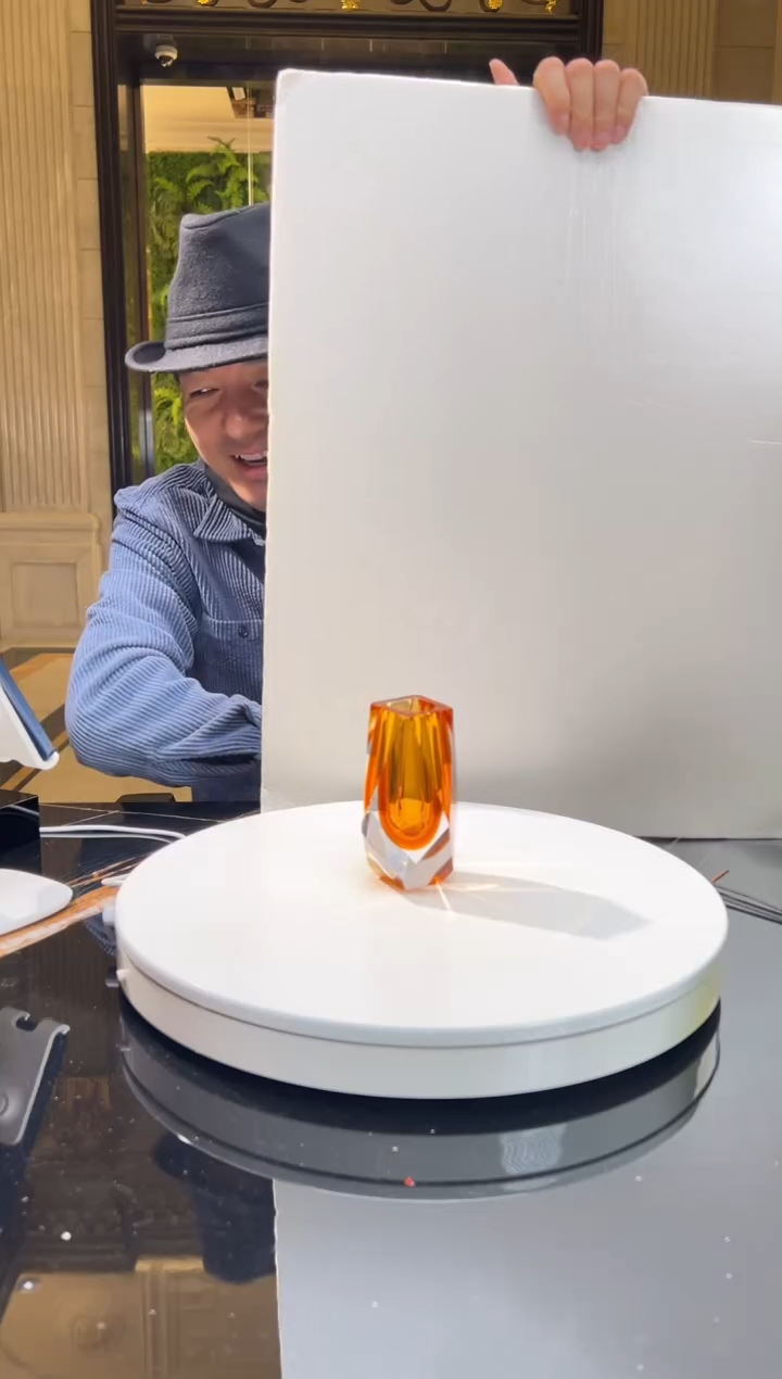 【闪购商品】摆件钻石切割茶金色小香薰瓶