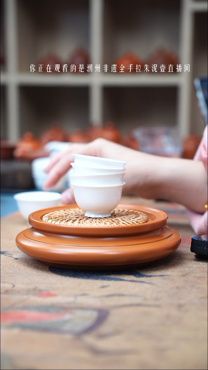 【闪购商品】紫砂茶壶高骨瓷手工高骨瓷35cc四只装