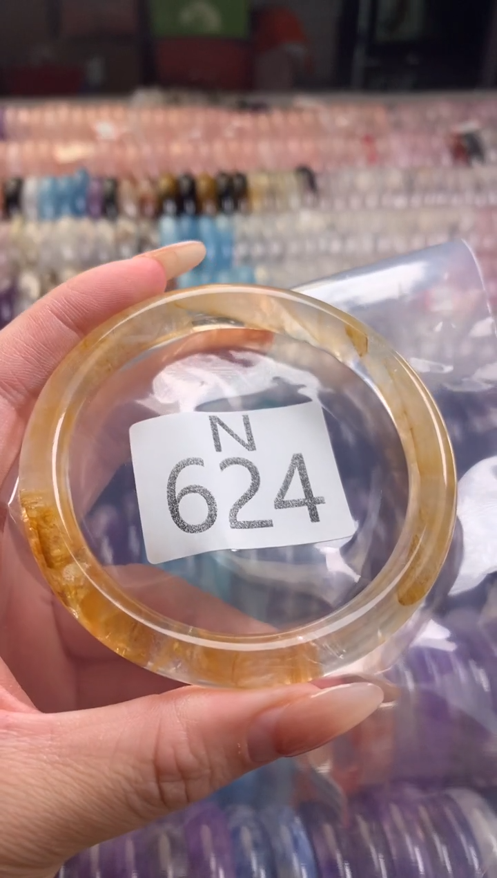 水晶珠宝半成品未镶嵌小****儿水晶手镯624-63