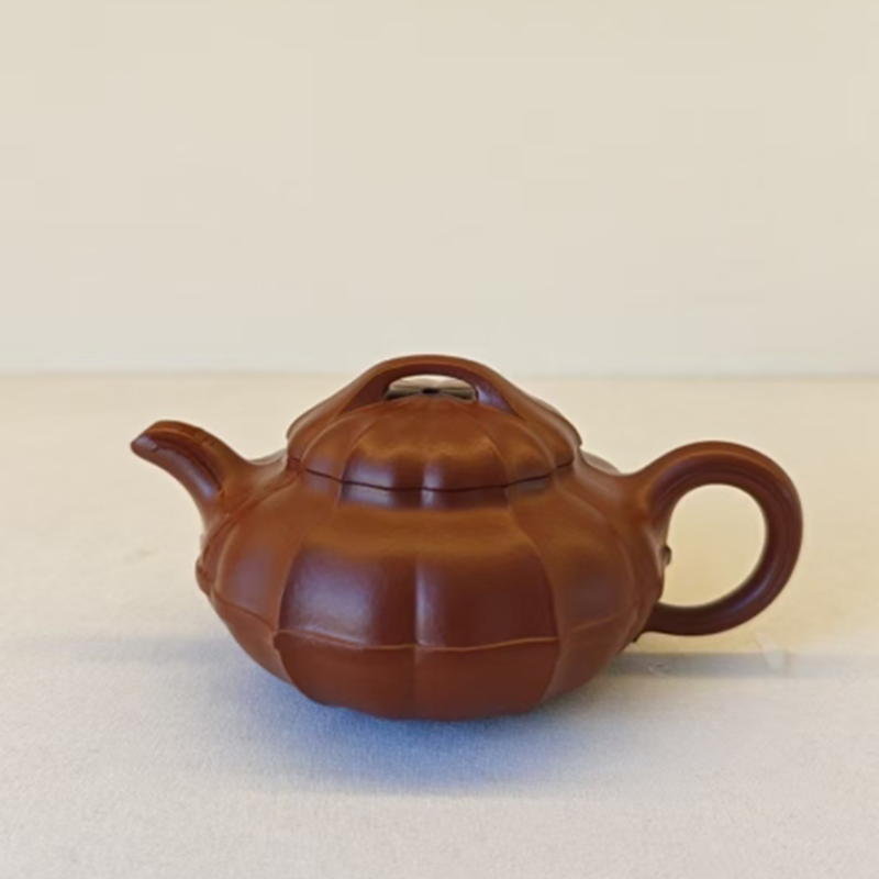 阿茶  线圆菱花-朱泥-130cc零配（JCY-0421）