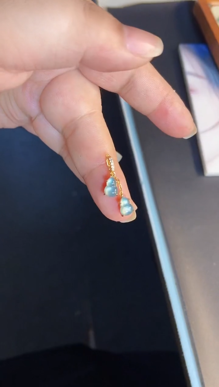 吊坠(不含链)银S925镶嵌翡翠1