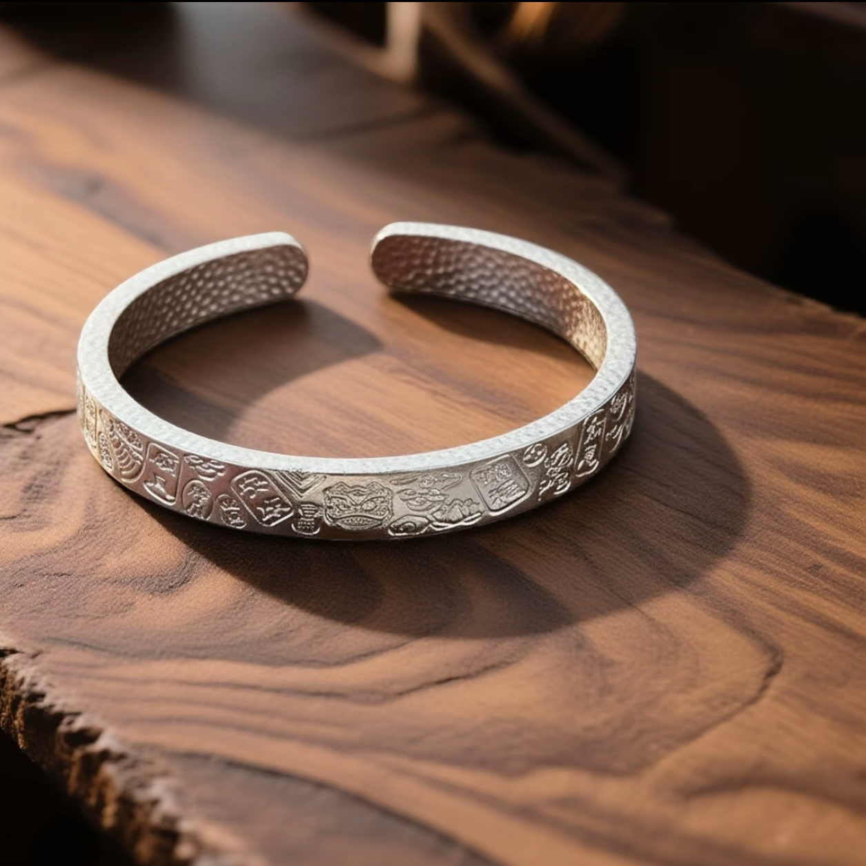 999.9手工锤纹禁言开口