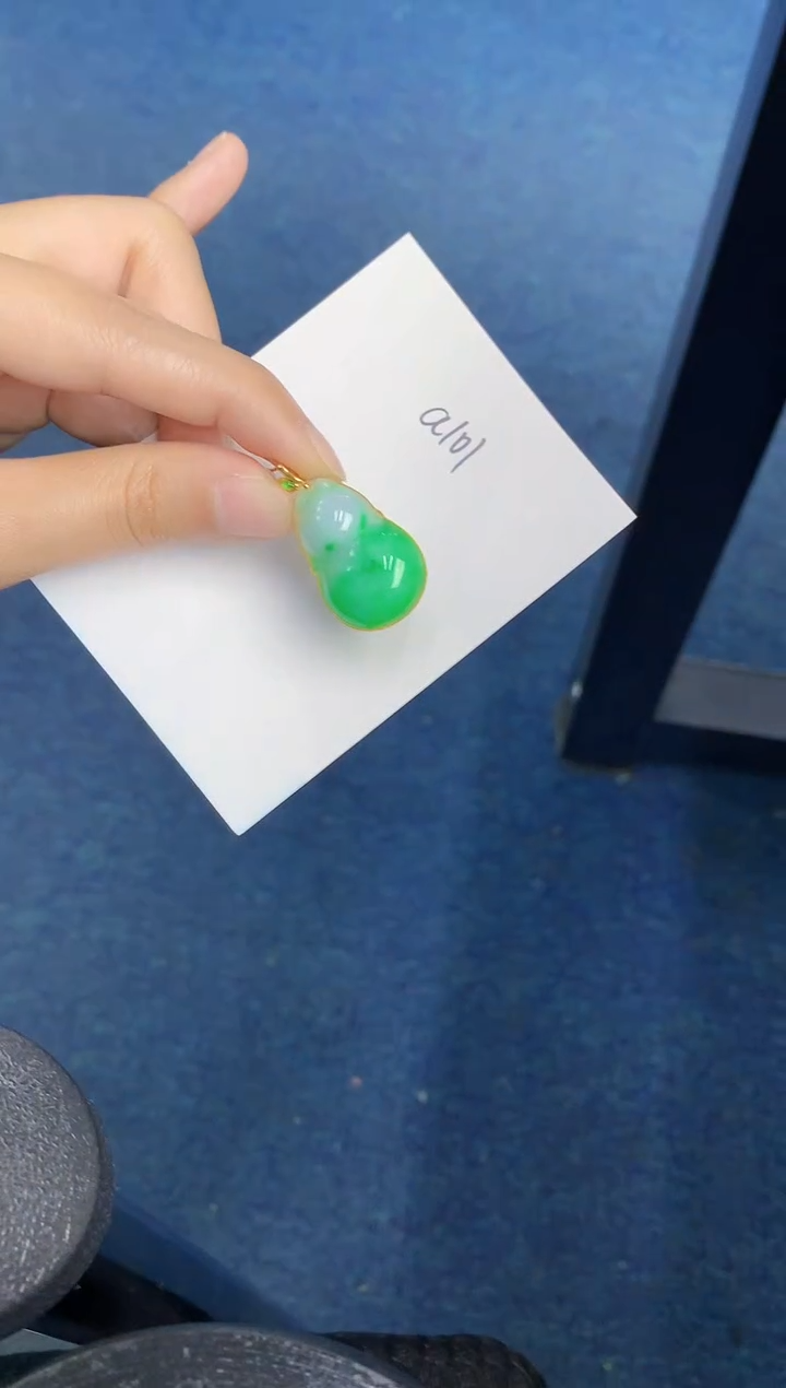 【闪购商品】翡翠颈饰18K金镶嵌000000000