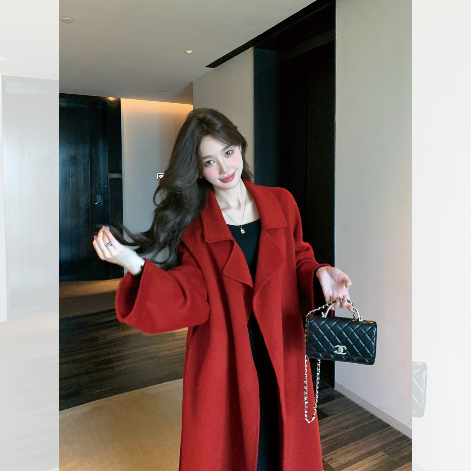 西西里大衣女秋冬高级感穿搭2025羊毛羊绒外套小个子新款双面呢子