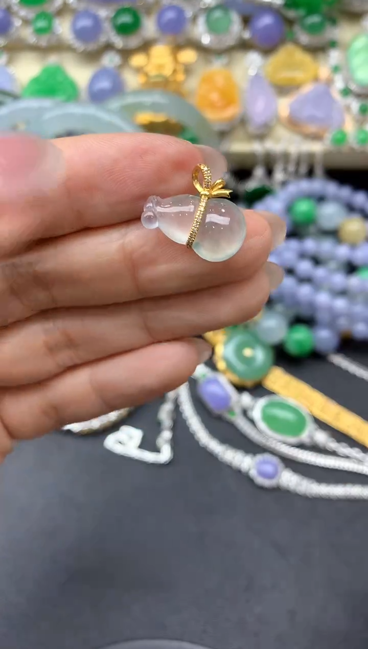 【闪购商品】翡翠颈饰18K金镶嵌173-中国好珍宝