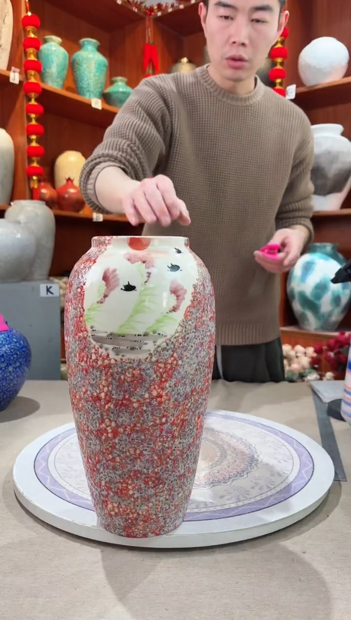 【闪购商品】瓶陶瓷花瓶 无花 微瑕a576  