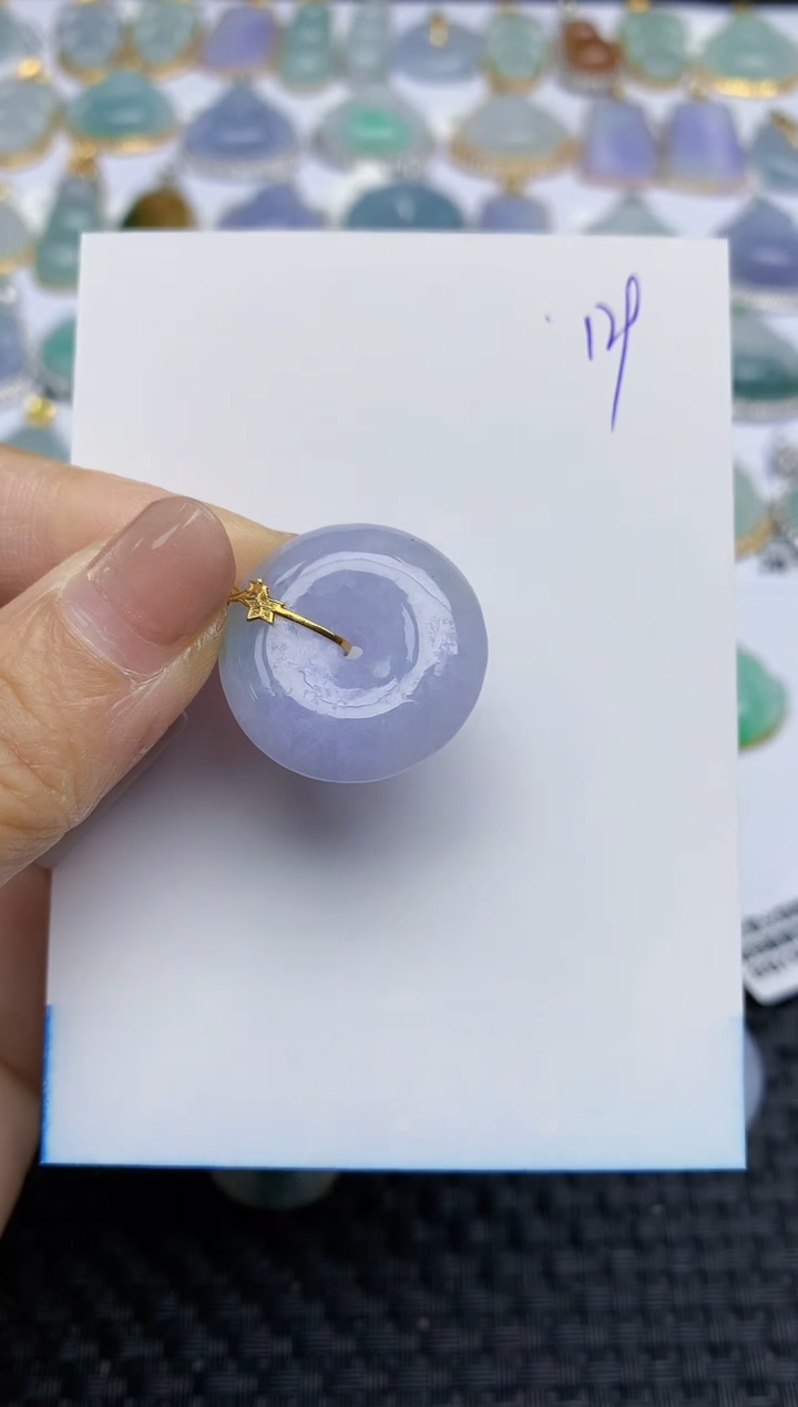 【闪购商品】翡翠颈饰18K金镶嵌天然A货翡翠 129