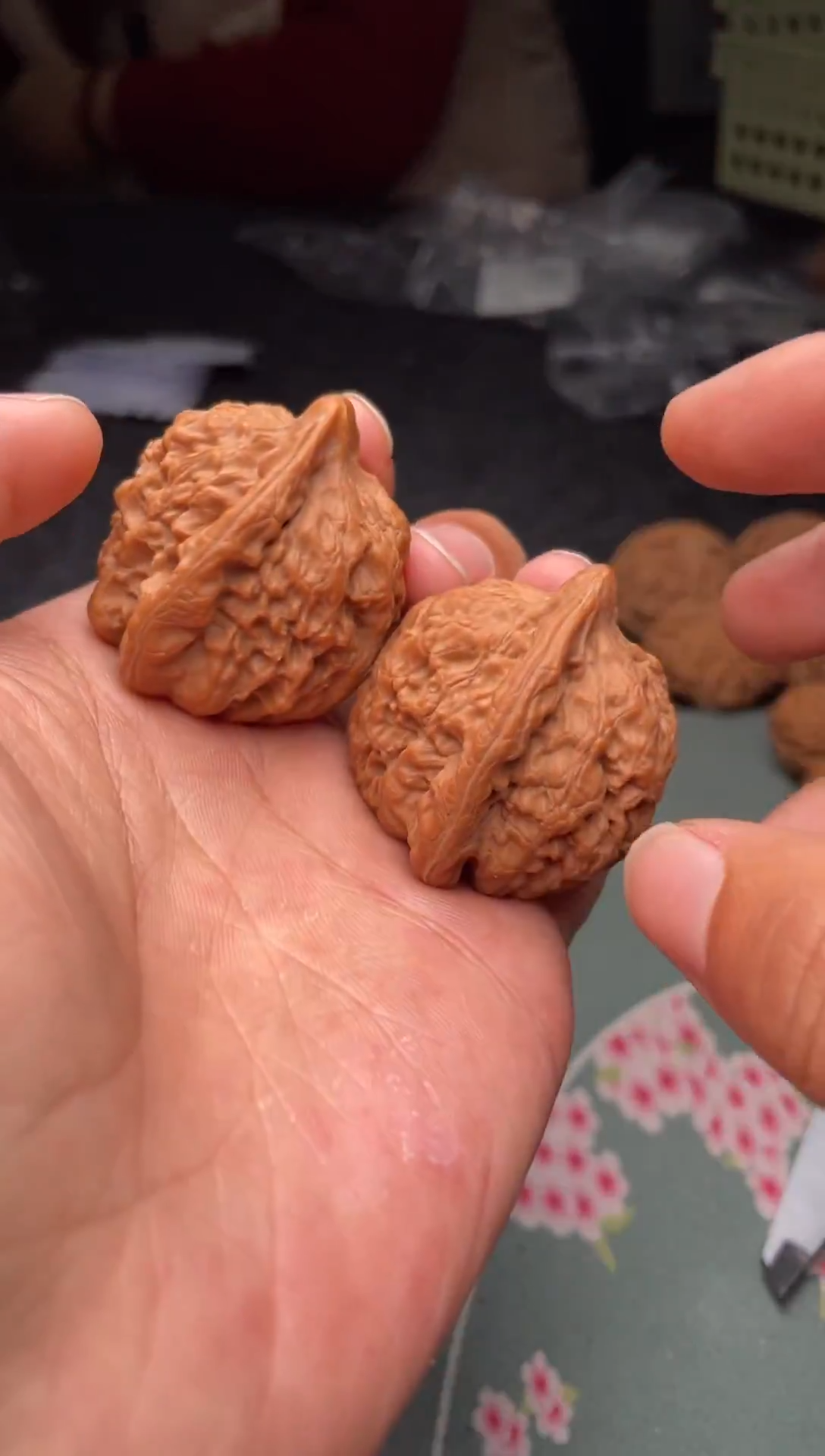 把件文玩核桃a285  赤龙鸡心 38尺