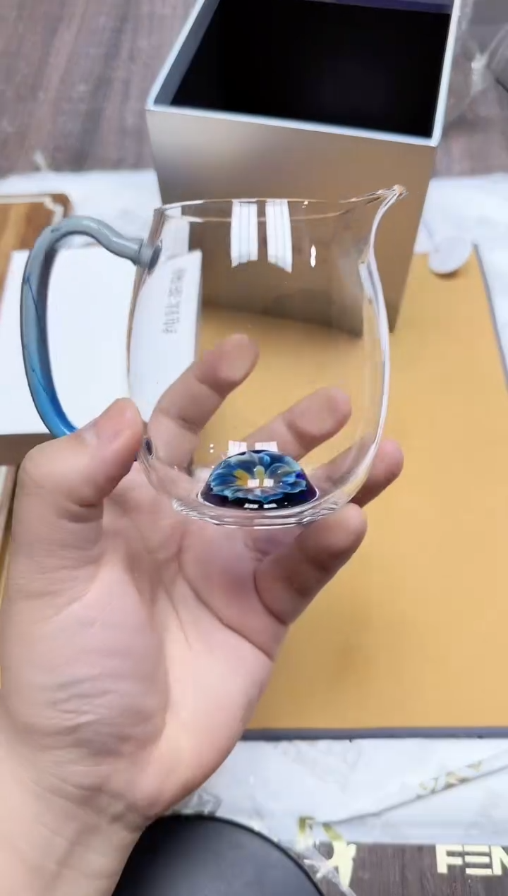 【闪购商品】其他风谜花语观语雅蓝+茶巾+钛茶漏