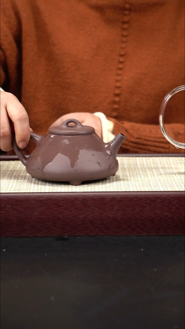 茶壶紫砂天青 子冶石瓢