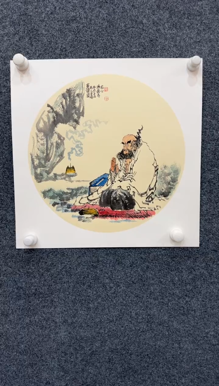 【闪购商品】国画1.12展馆-孙布衣斗方-人物12