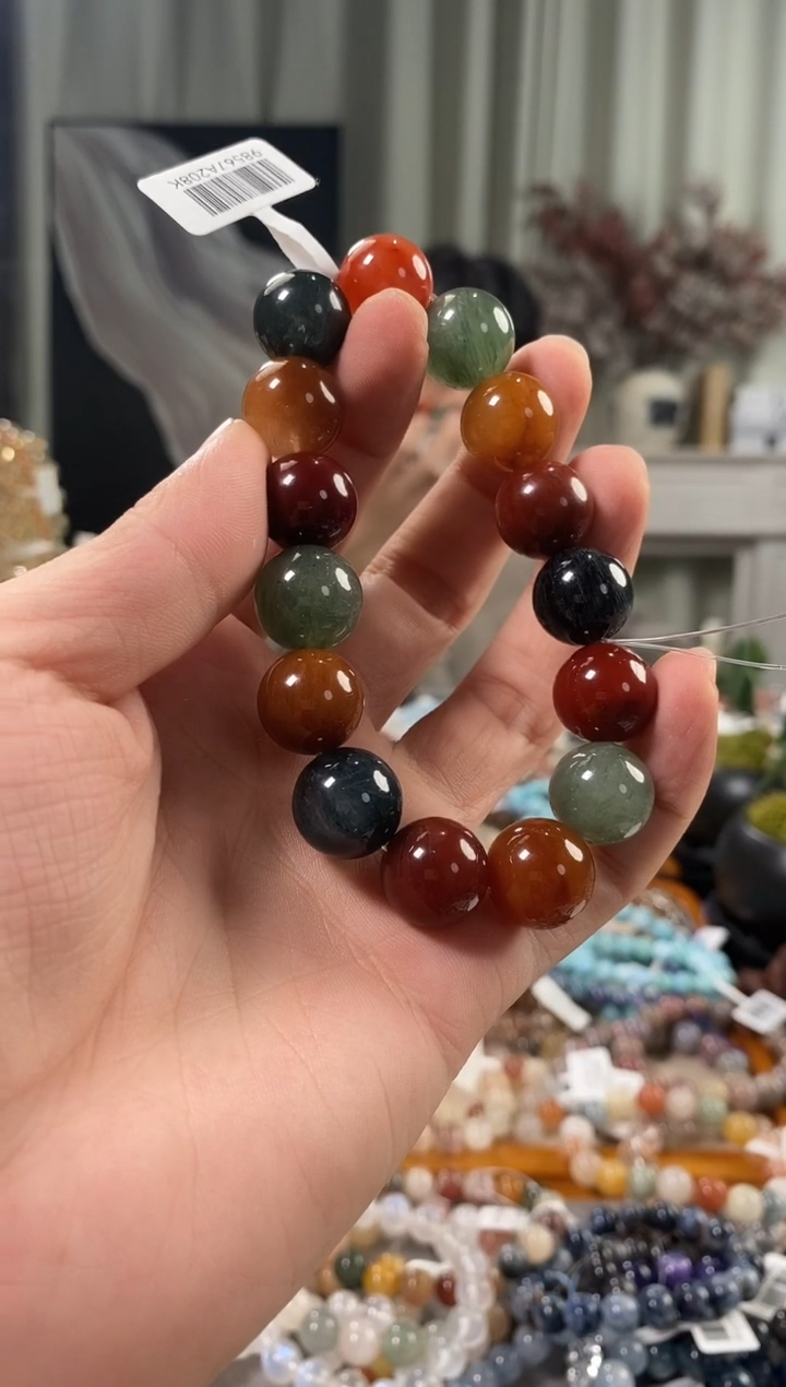 未镶嵌手链水晶雨*彩兔毛