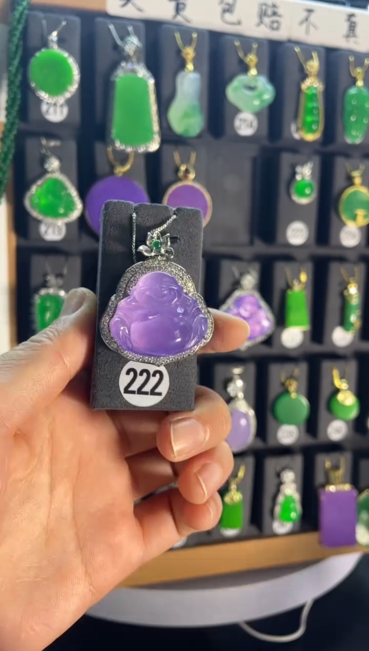 【闪购商品】翡翠颈饰银S925镶嵌222...