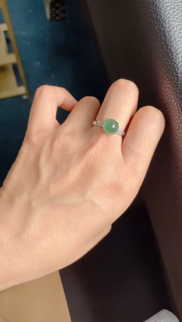 【闪购商品】翡翠戒指银S925镶嵌1111111111  32