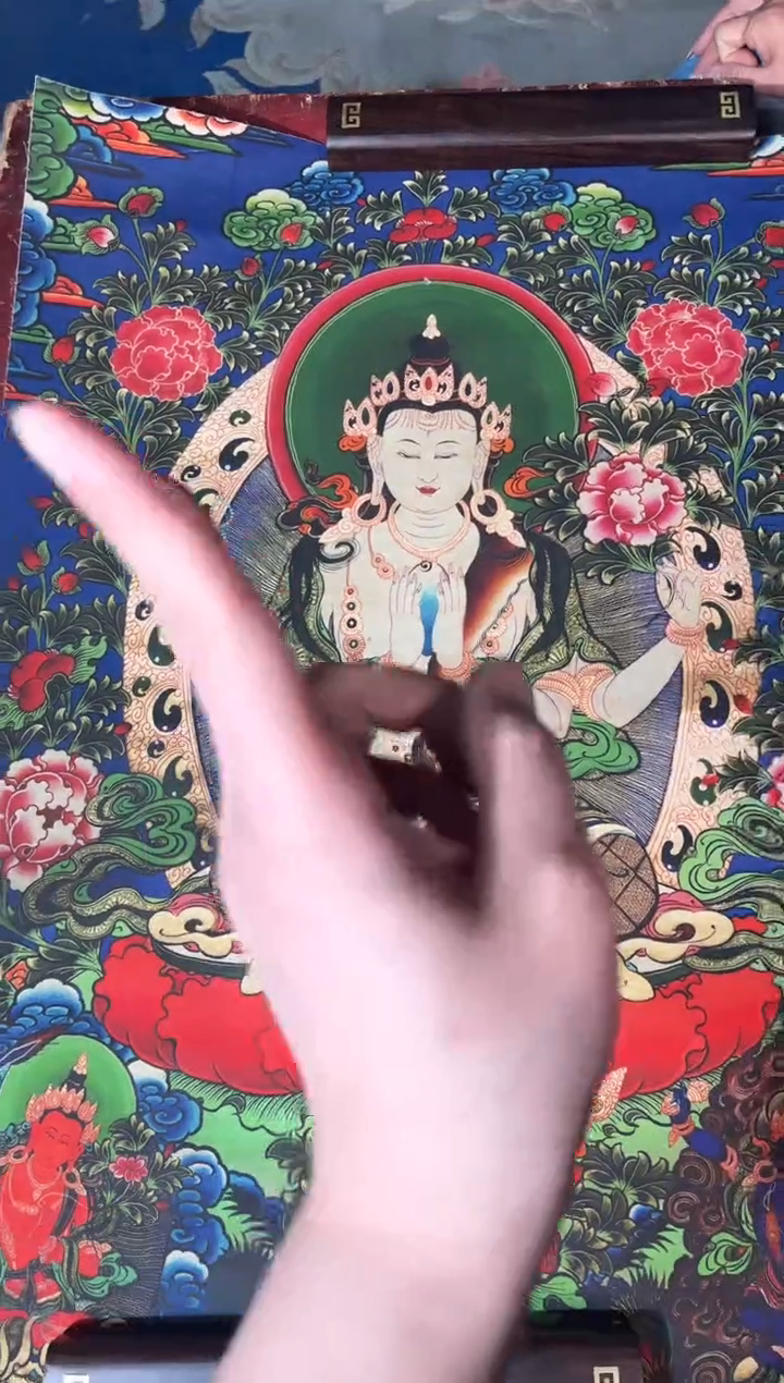 卷轴画龙妹唐卡直播tk16