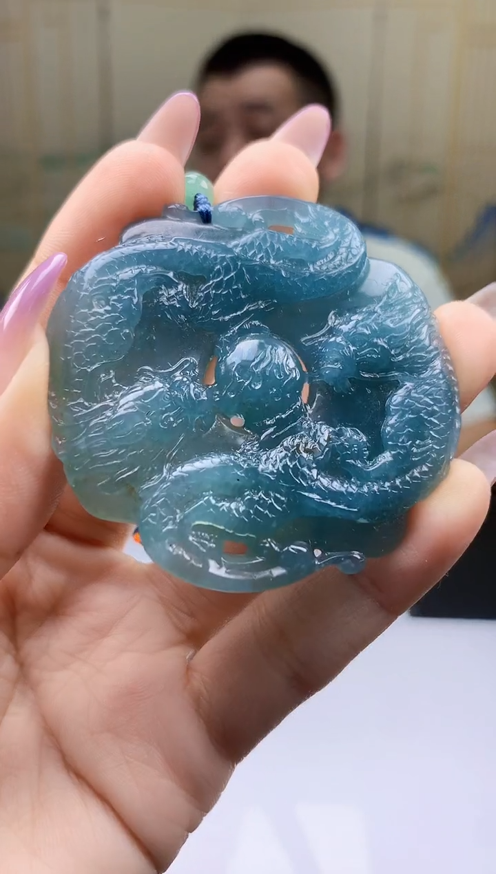 【闪购商品】定制翡翠未镶嵌4812ty-毛货挂件36